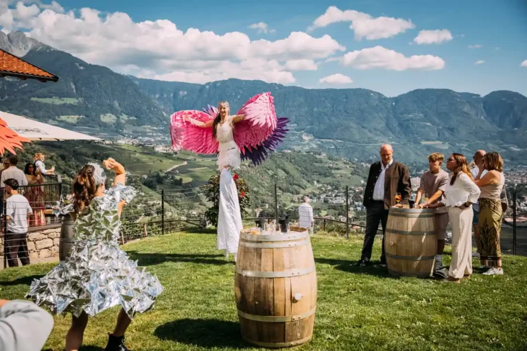 Firedancer: Walking-Act bei einer Hochzeit