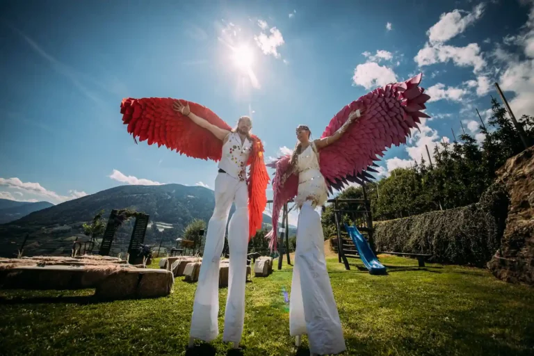 Firedancer: Walking-Act bei einer Hochzeit