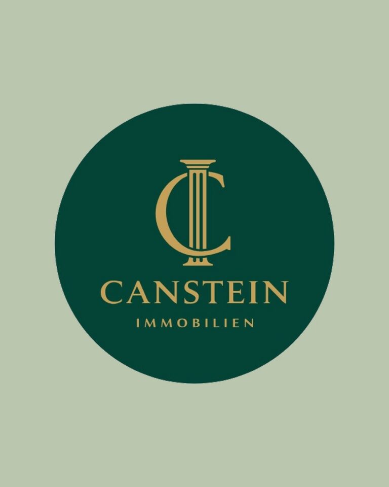 Logo Canstein Immobilien auf Grün, Immobilienmakler Nicolas Pichl aus Wiesbaden, Partner von Elektro Laimer